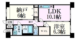 スプランディッド難波WESTⅡの物件間取画像